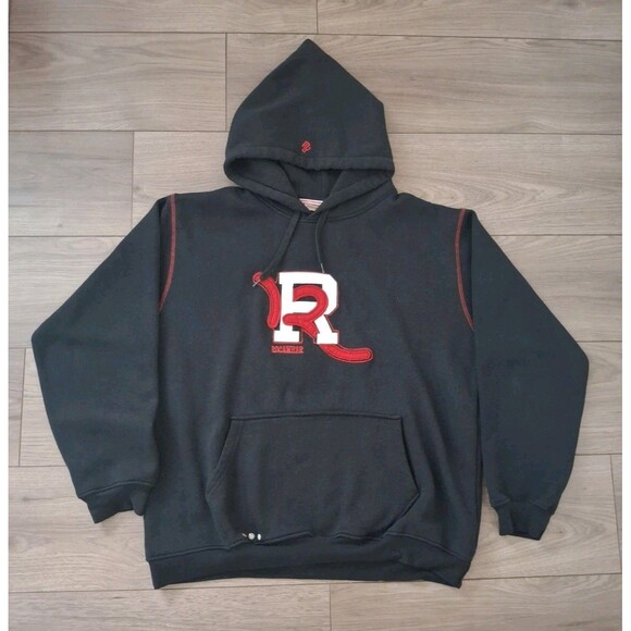Rocawear Other - Vintage Y2K RocaWear Mens Hoodie Pullover Black Sweatshirt Large Fleece Warm